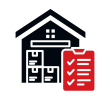 Icon_House_List Icon of house with list document